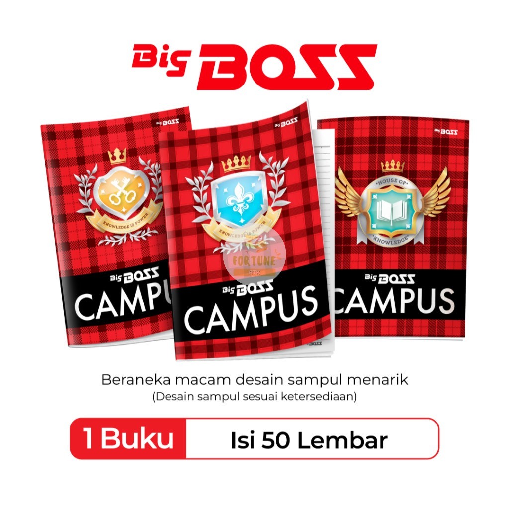 

Buku Tulis BIG BOSS Campus 50 Lembar 1 Pak Isi 10 Buku