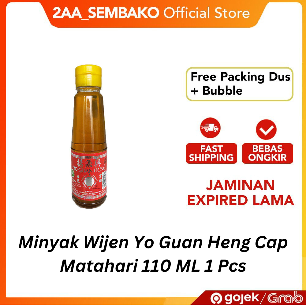 

Minyak Wijen Yo Guan Heng Cap Matahari 110 ML 1 Pcs