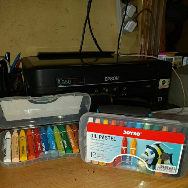 

krayon/Crayon oil pastel Joyko 12 Warna