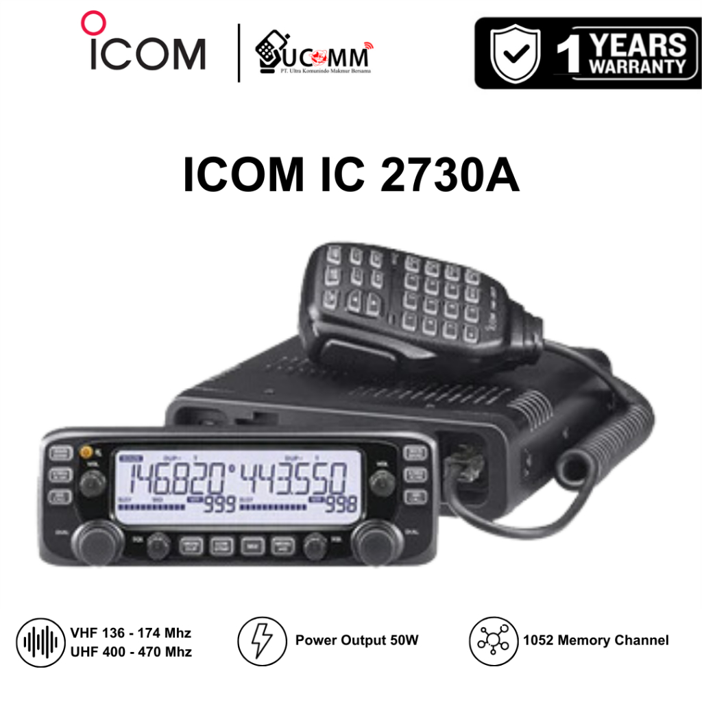 Icom IC 2730A Radio Rig Dual Band VHF UHF Original