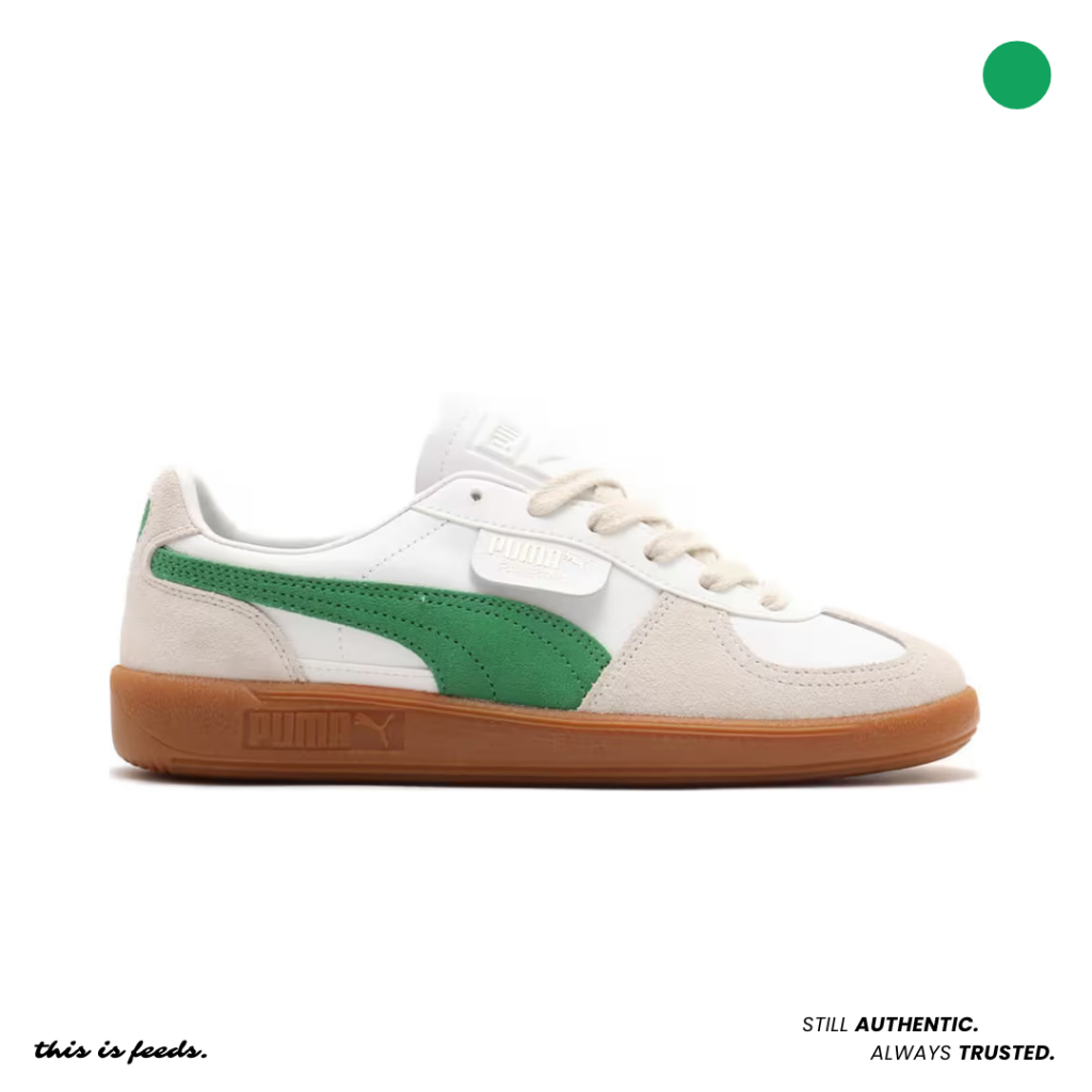 Puma Palermo Lth 'White Green'