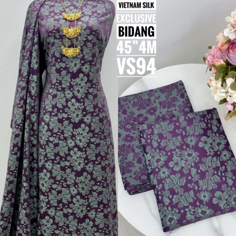 KAIN PASANG VIETNAM SILK EXCLUSIVE UNTUK SET KURUNG PRIA DAN WANITA IMPORT MALAYSIA