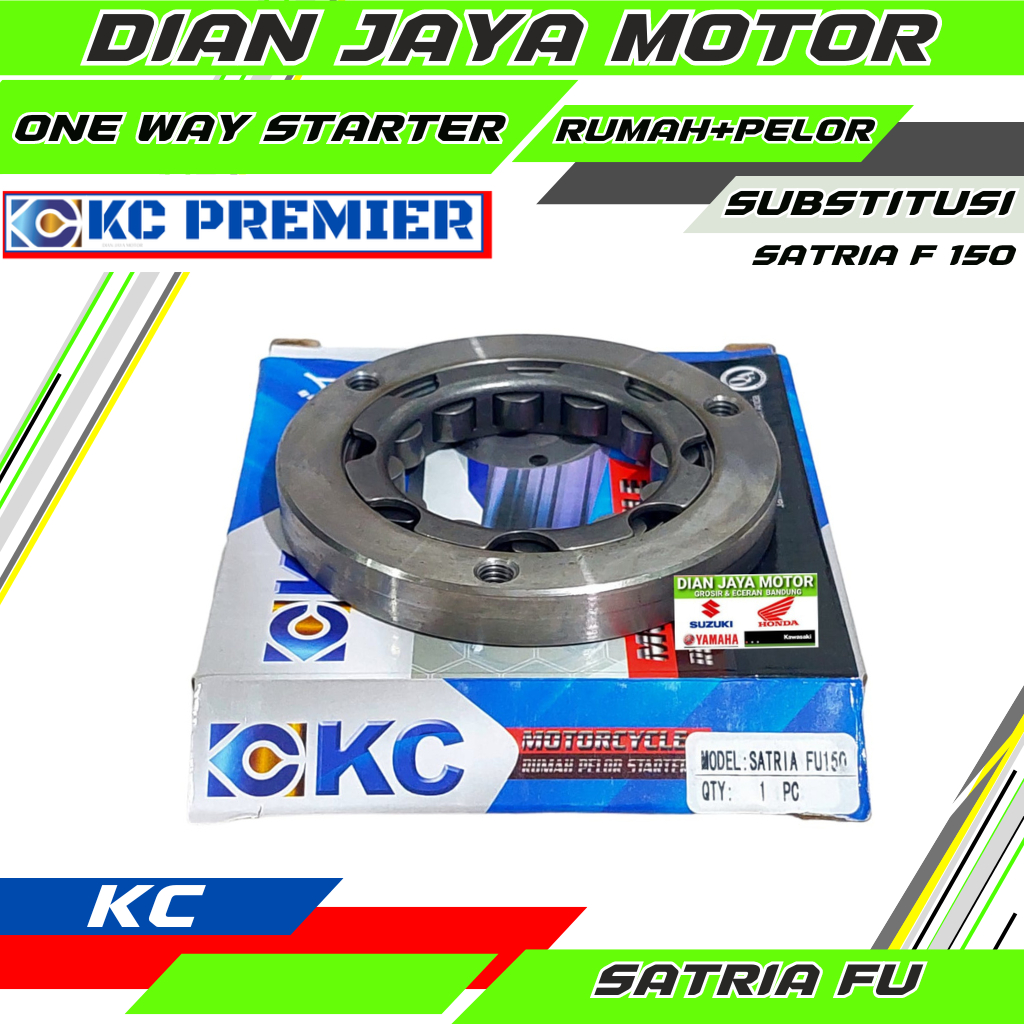 One way starter Satria Fu 150 KC Premier Oneway Pelor stater+Rumah Suzuki Satria F 150 DJM Dian jaya