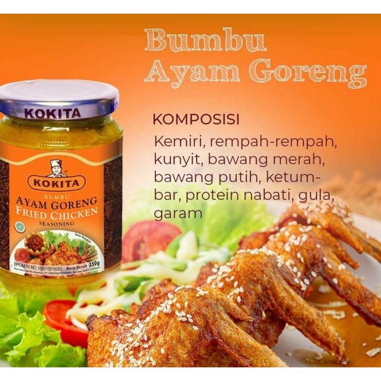 

KOKITA / AYAM GORENG / BUMBU AYAM GORENG 350GR