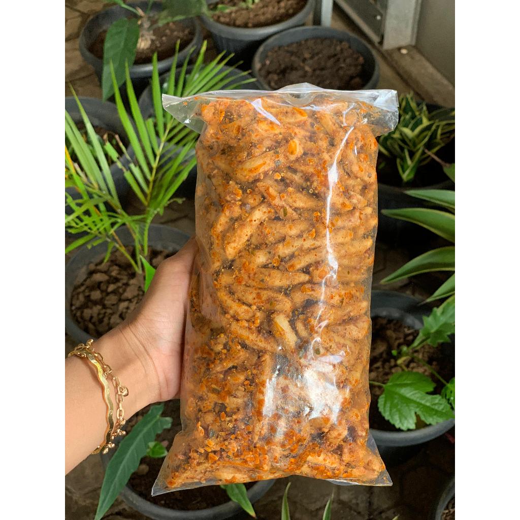 

Basreng Pedas Extra Daun Jeruk Isi 1 kg | Basreng Pedas | Basreng Original