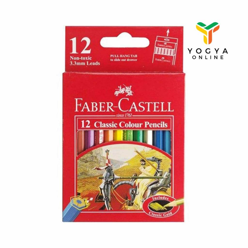 

F Castell Classic Colour Pencils 12Short