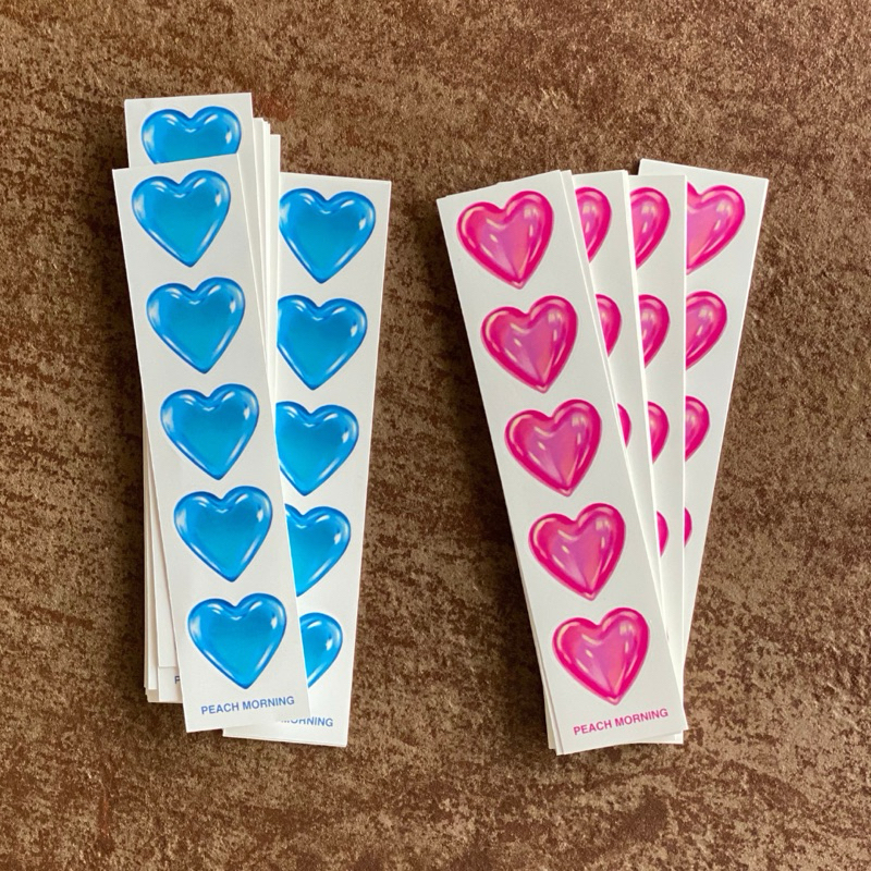 

PEACH MORNING - 5 Hearts Sticker