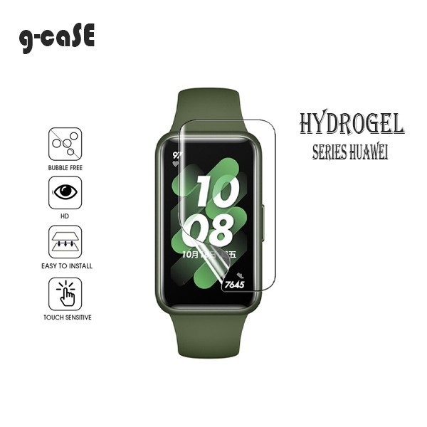 G-caSE Hydrogel Anti Gores Jelly Jam Tangan Huawei Honor Smart Watch Band 5 6 7 8 9 10 FIT Se GT 2 2