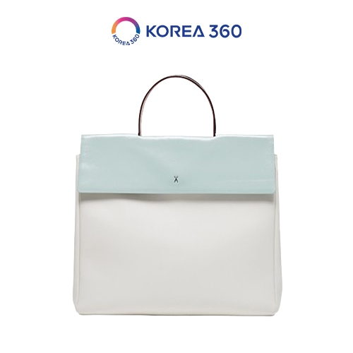 JOSEPH AND STACEY DIANA TOTE BAG L - LIGHT MINT