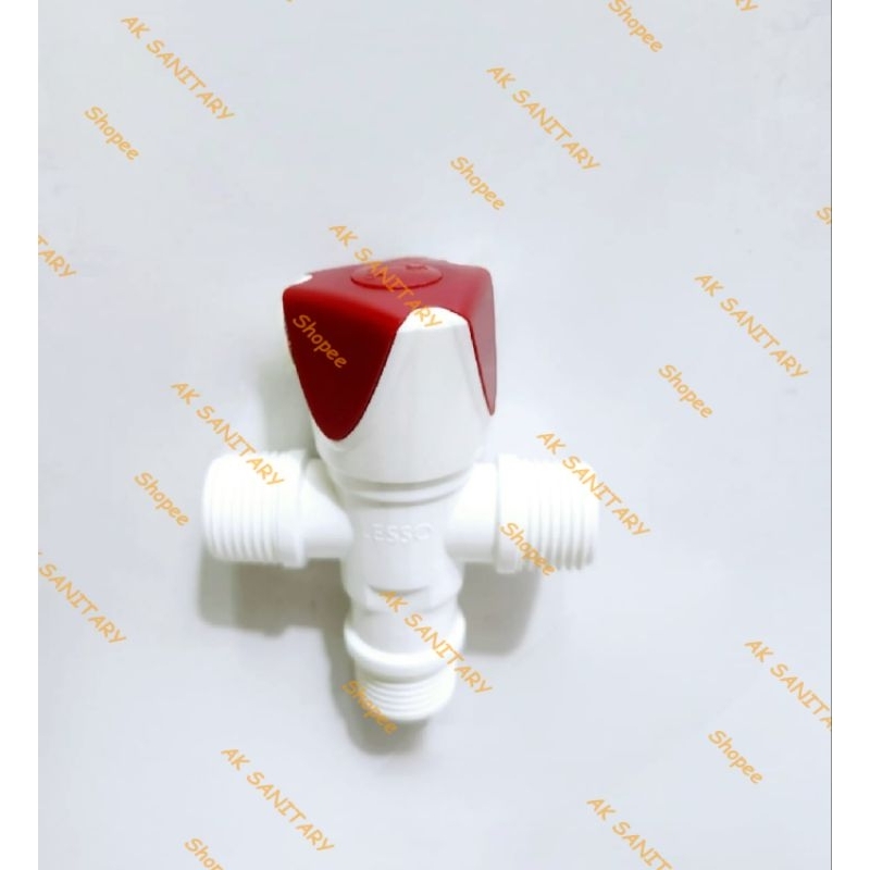 Stop Kran Shower PVC Double /Kran  Shower Toilet Cebok PVC 3 Way LESSO