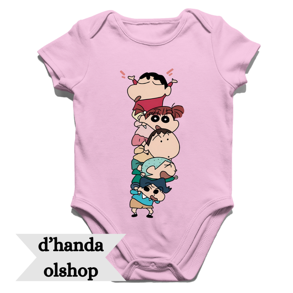 Jumper Bayi Anime Crayon Shinchan 1 | Jumper Baby | Jumpsuit Baby | Baby Romper | Bodysuit | New Bor