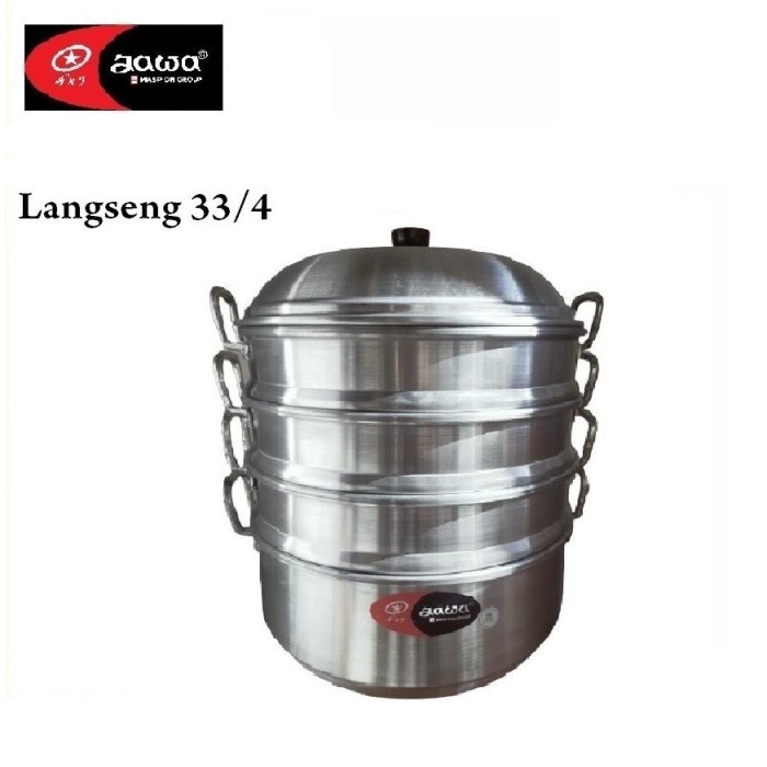 langseng JAWA 33cm susun 4 MASPION . dandang kukus 33 cm / panci kukus