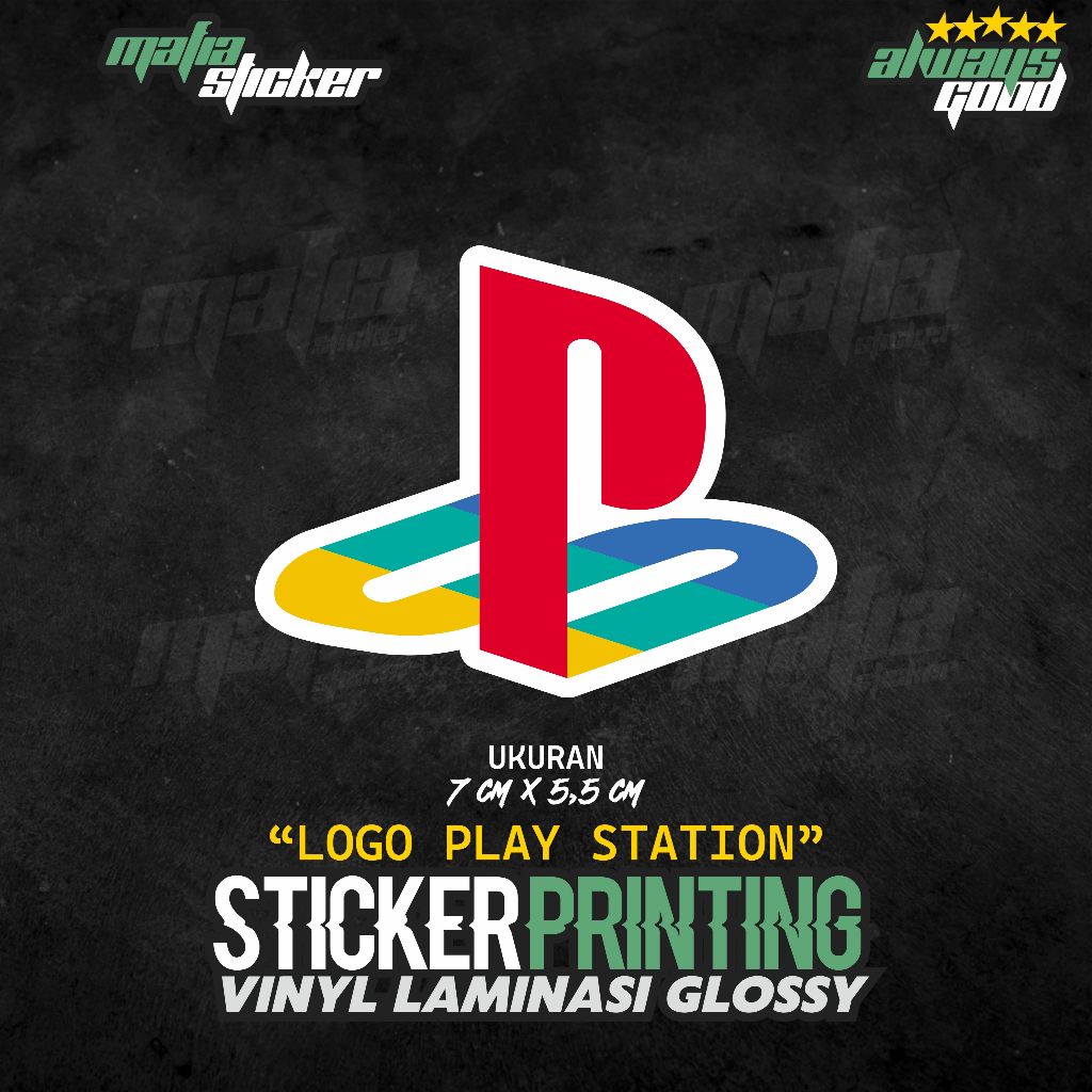 

STICKER/STIKER PRINT CUT LOGO PS PLAYSTATION | STIKER GAME SIMPLE ESTETIK