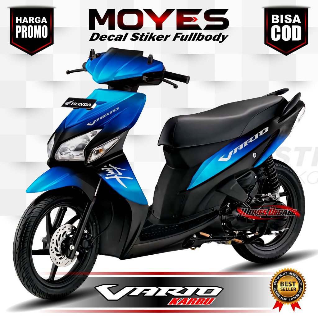 Decal Motor Vario 110 Karbu - Stiker Motor Vario 110 Karbu Fullbody Premium - Variasi Motor Vario 11