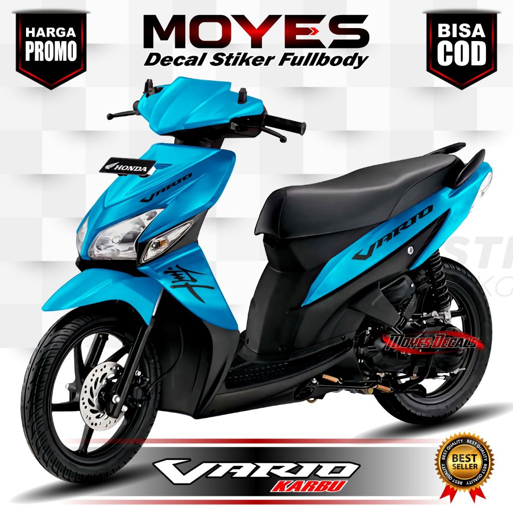 Decal Motor Vario 110 Karbu - Stiker Motor Vario 110 Karbu Fullbody Premium - Variasi Motor Vario 11