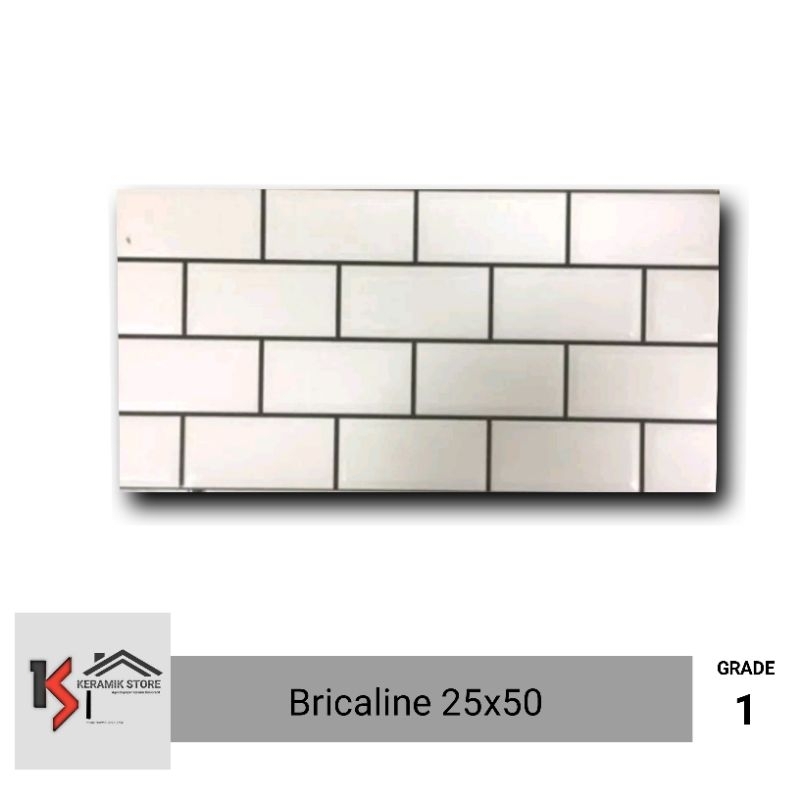 keramik dinding bata 25x50 dinding bata putih timbul bricaline concord