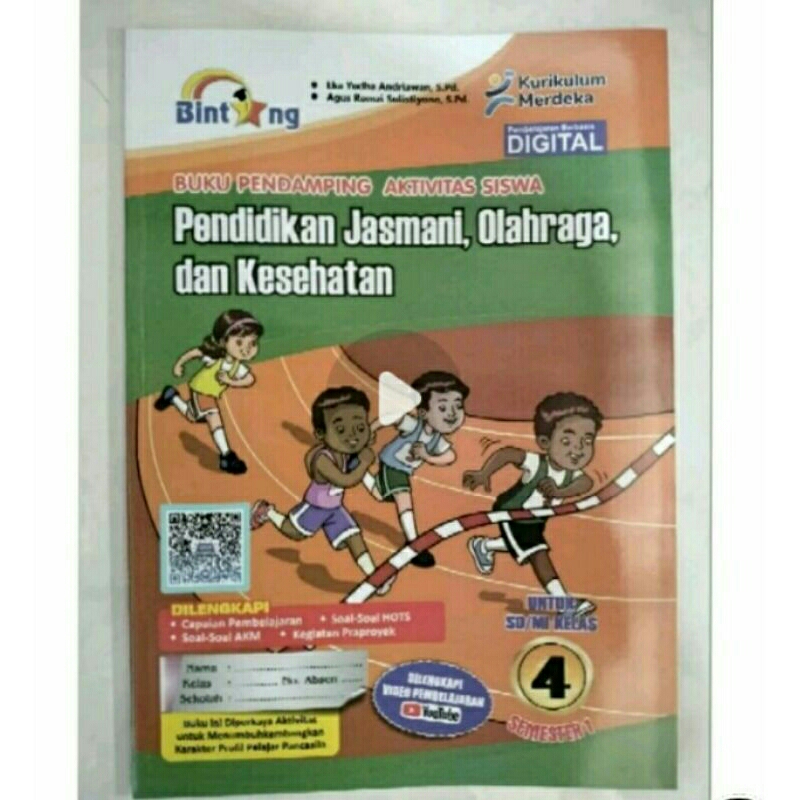 pjok bintang kls 4 semester 1 terbaru ori kurner