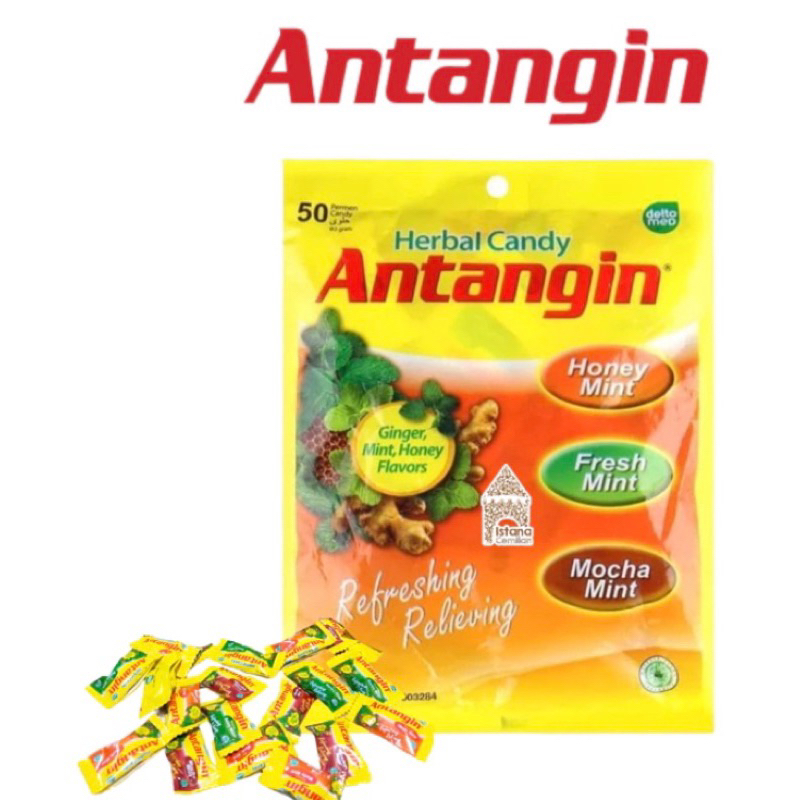 

Antangin herbal candy 100gr / 50 butir