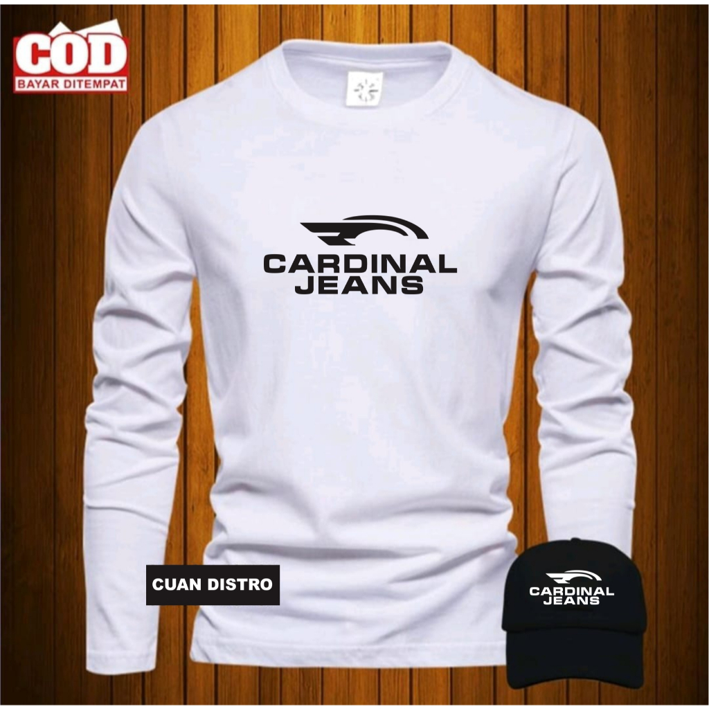 Bonus Topi... Promo Kaos Keren Lengan Panjang Kaos Pria dan wanita  Kaos Print  Kaos Distro Pria Fre