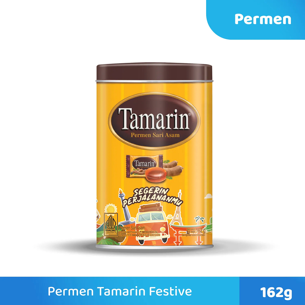 

Permen Tamarin Sari Asam 162gr Tamarind Candy Asem Kemasan Kaleng Exp Des 24