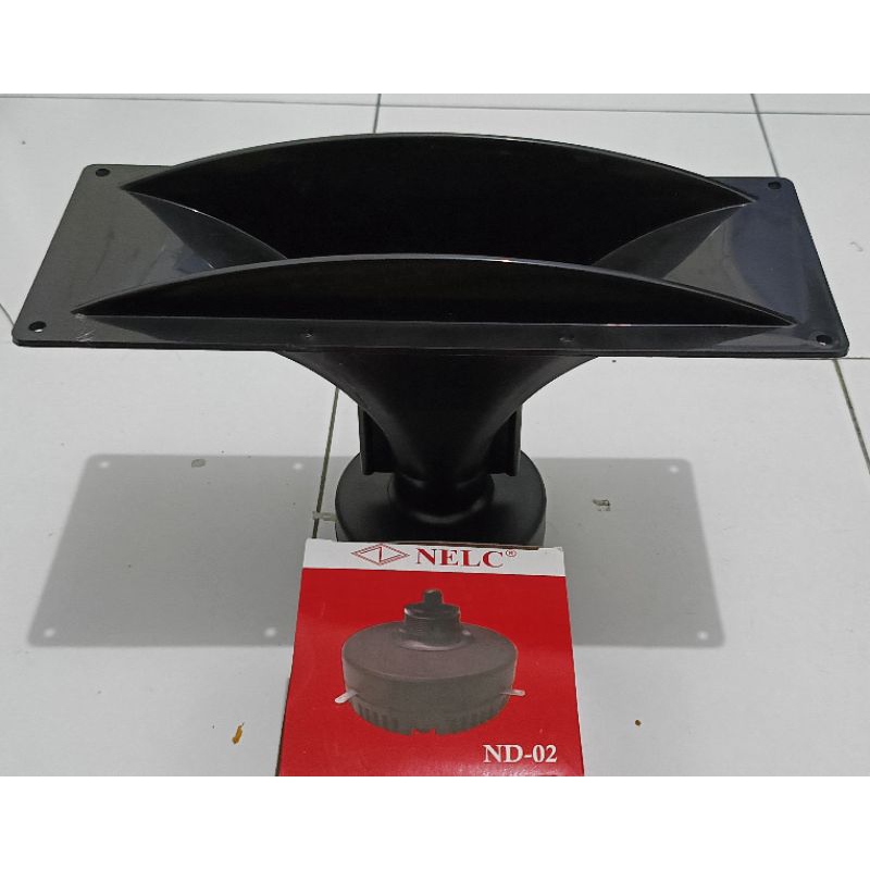 PAKET HORN/CORONG TWEETER U.K 12cm x 30cm PLASTIK + DRIVER NELC ND 02 PIEZZO