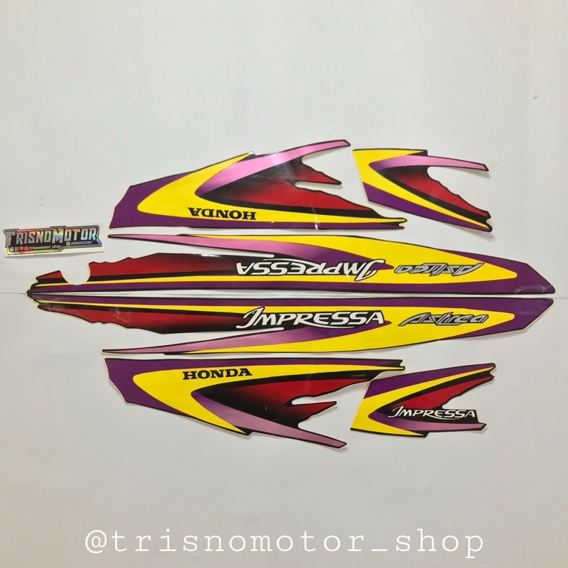 striping body motor honda astrea Impresssa grand sabit 98-01 sticker grand impresa lis les astrea gr