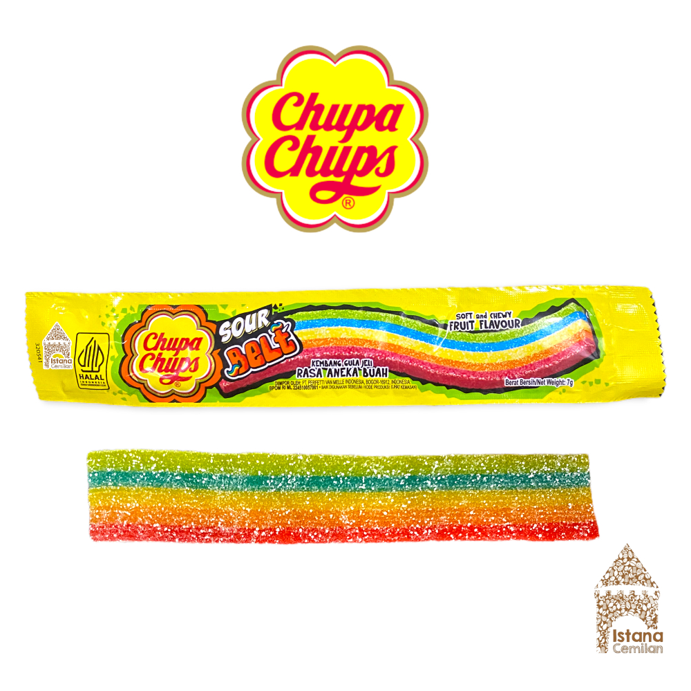 

Chupa Chups Sour Belt. Permen Jelly Asem