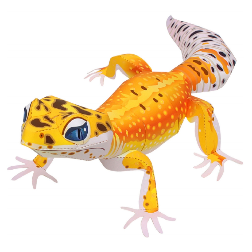 Leopard Gecko (Tokek) Paper Craft