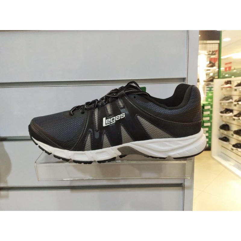 Sepatu League Legas Aurora La M Hitam Running shoes pria promo murah