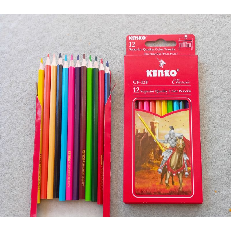 

(1 pcs) PENSIL WARNA KENKO PANJANG 12 WARNA