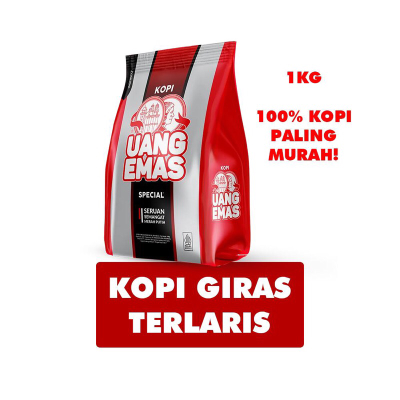 

KOPI UANG EMAS SPECIAL 1KG | KOPI TUBRUK WARKOP GIRAS/ KOPI STK/KOPI ANGKRINGAN ASLI
