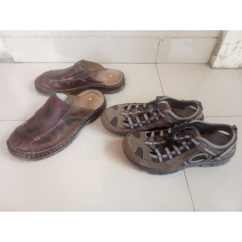 Jual Sandal Sepatu Selop DR Martens, Quechua Decathlon, Polo Ralph Lauren
