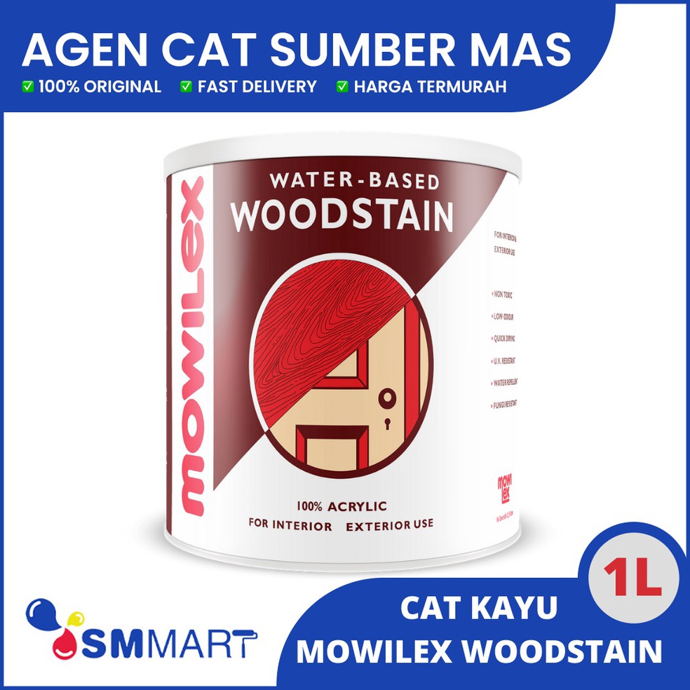 Terlaris MOWILEX WOODSTAIN WATERBASED 1KG