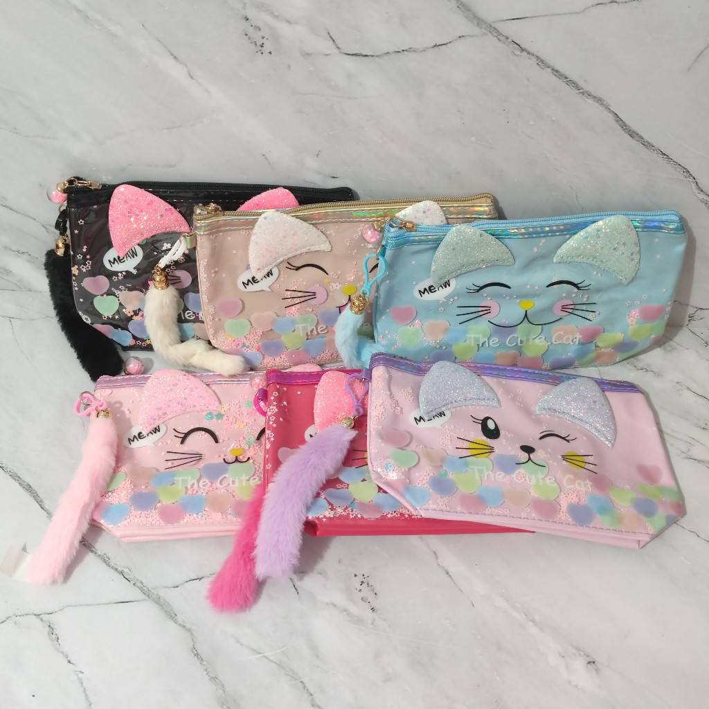 

Pouch Kucing Kotak Pensil Lucu / Cute Cat Pouch Pencil Case