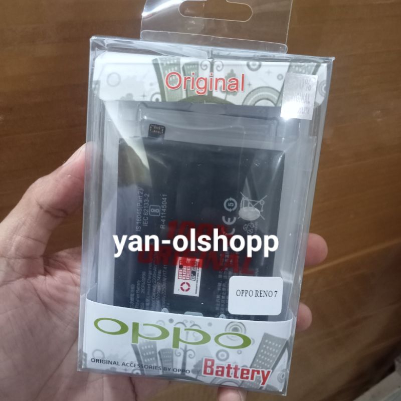 Baterai Batrei Batre Battery Oppo Reno 7 5G BLP855 Original