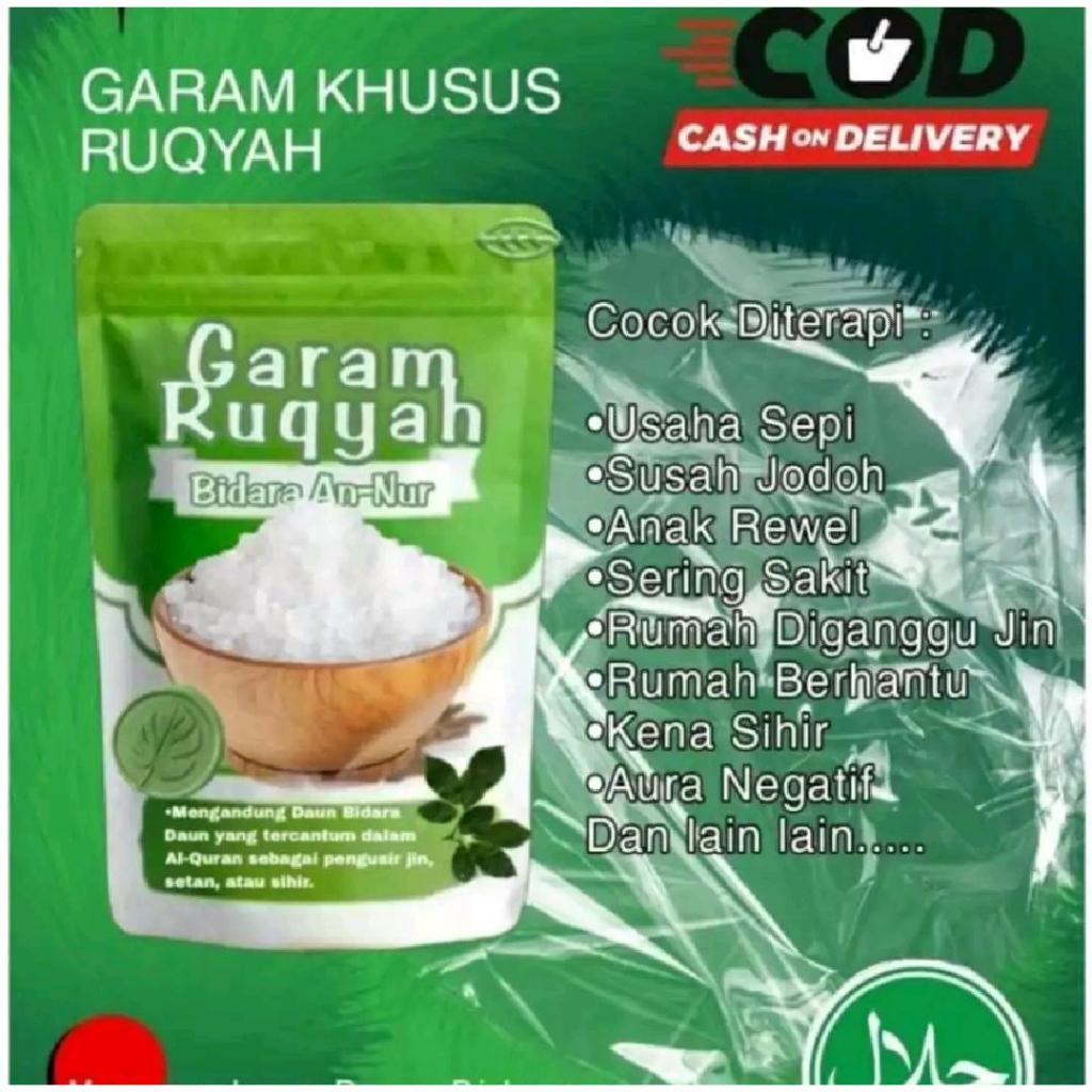 

Garam Asma Ruqyah untuk penangkal Jin dan Sihir.An,Nur Varian 1000gr