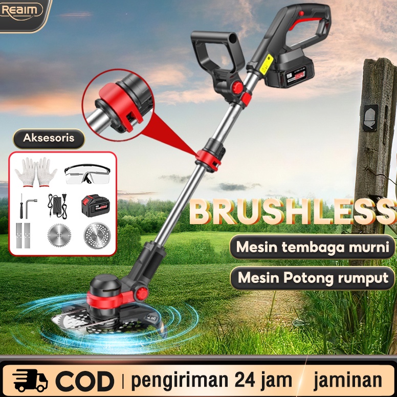 Wow Murah Meriah Brushless Mesin Potong Rumput Listrik Kualitas Tinggi Mesin Potong Rumput Pemotong 