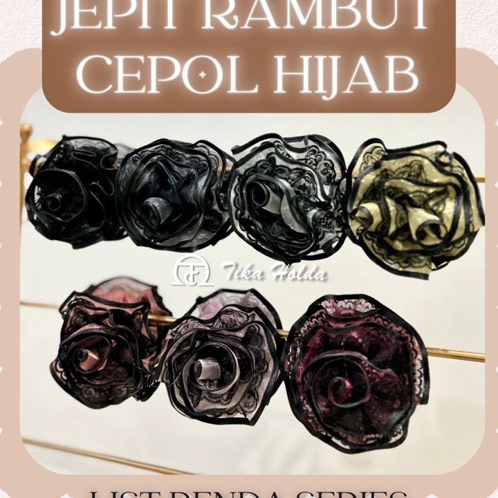 COD  Jepit rambut Cepol Hijab  Jepit Rambut Sedang renda