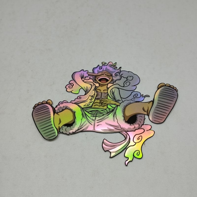 Stiker Hologram One Piece Luffy Gear 5