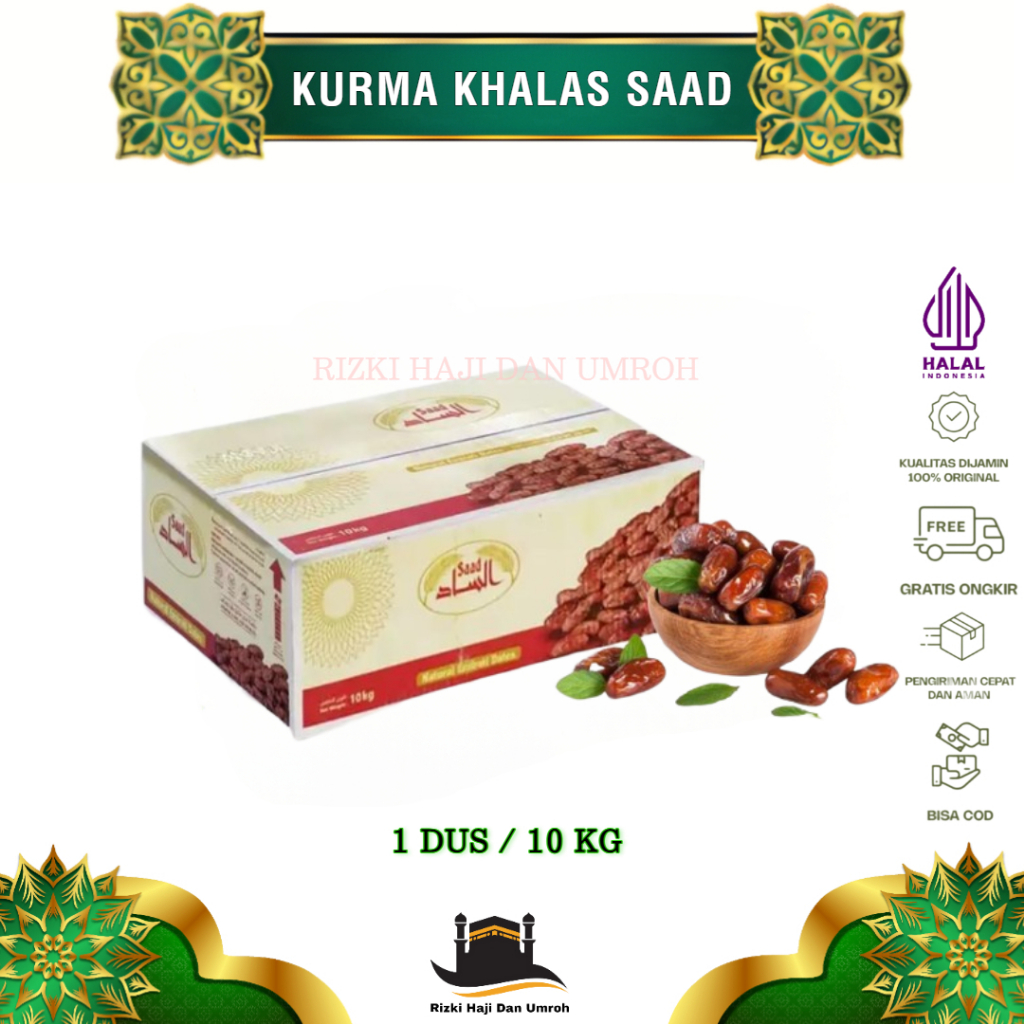 

Kurma Khalas Saad 10 Kg - Kurma Khalas 10 kg - Kurma saad10 kg - kurma 10kg