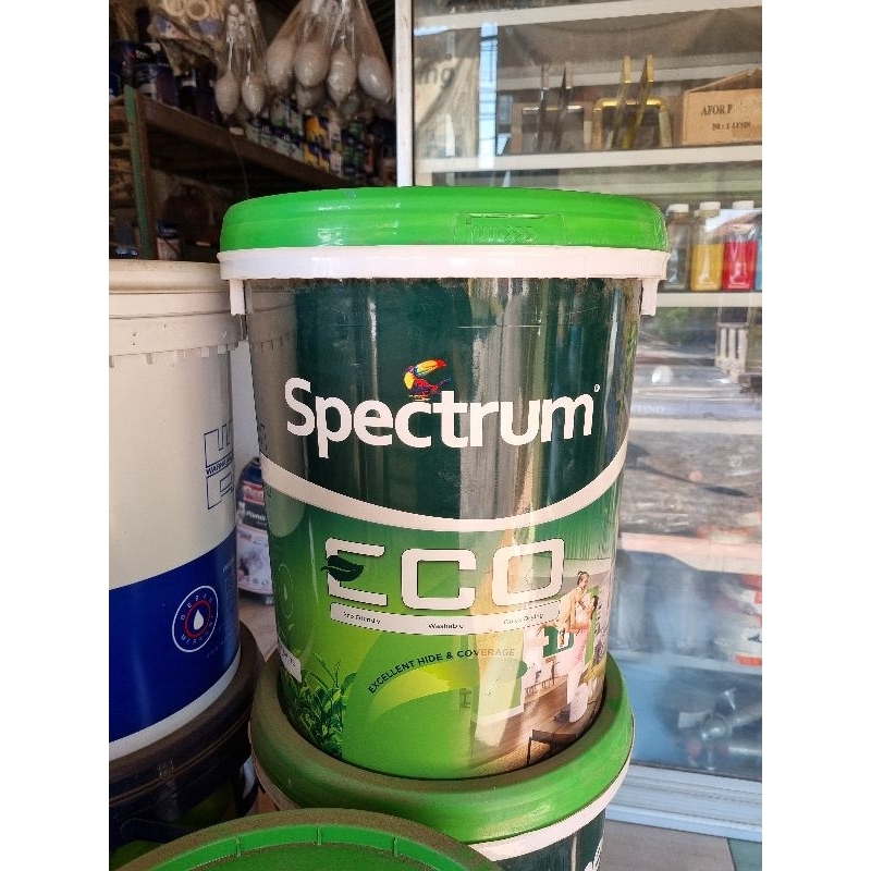Cat Tembok Spectrum Eco Warna Putih Eksterior Interior 18.9 Liter