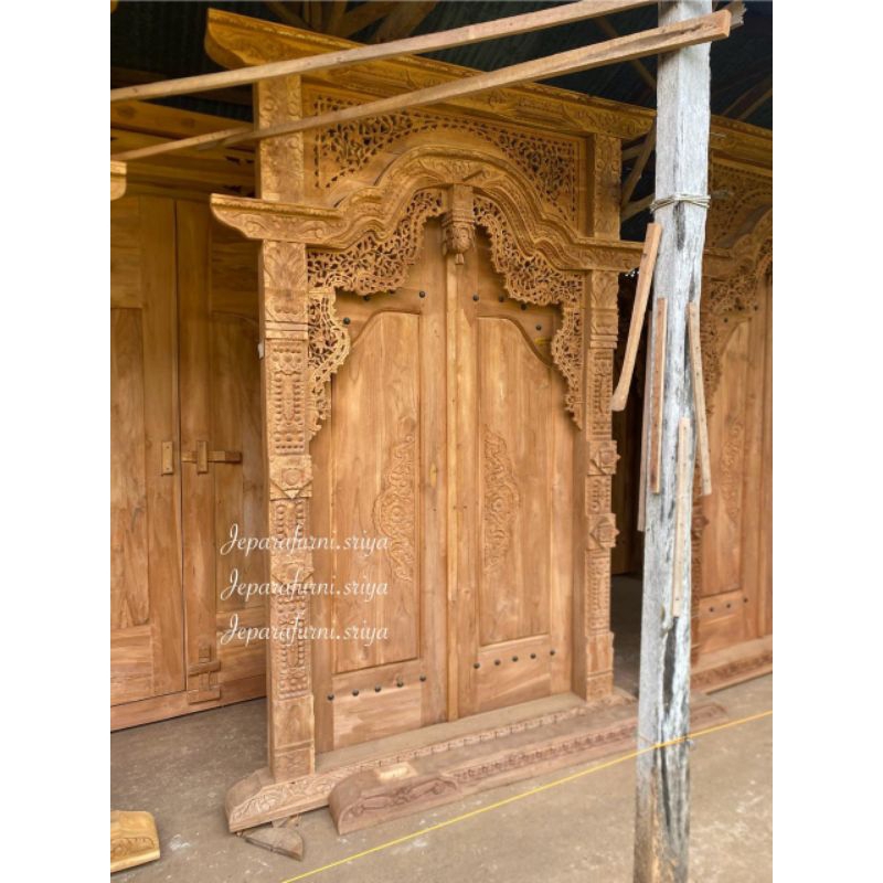 PINTU GEBYOK JATI UKIR JEPARA I PINTU UKIR JATI JEPARA I GEBYOK JATI JEPARA