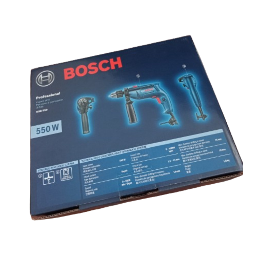 MESIN BOR/ BOR TANGAN BOSCH 13MM GSB 600 IMPACT DRILL/ ELECTRIC DRILL