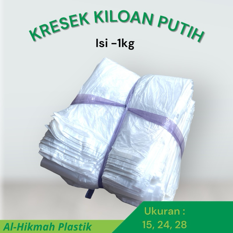 Kresek Los Kiloan Putih Perkutut Uk.15, 24, 28