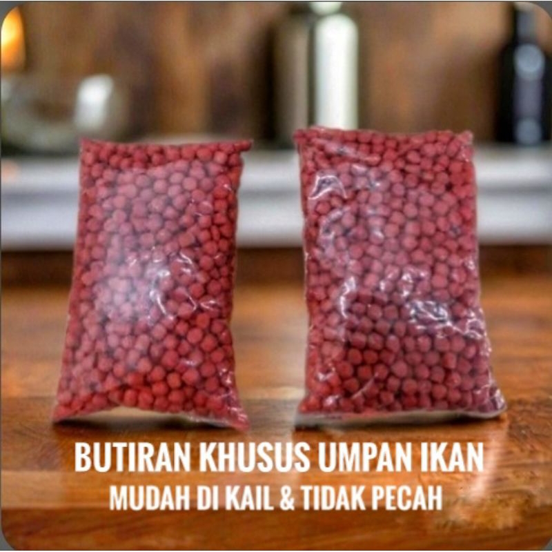 PELET BUTIRAN 5mm / OTOK2 KERING / UMPAN PANCING BANDENG PATIN TOMBRO NILA