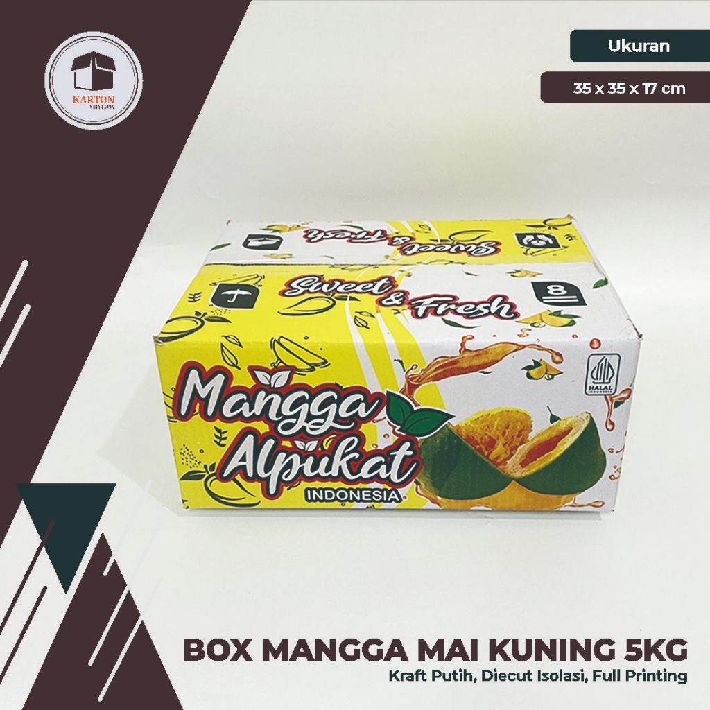 

BOX MANGGA VAR. 5 KG (FREE PARTISI/SKAT ISI 12 BUAH) - boxmangga/manggaalpukat/boxbuah/kardusbuah/manggaklonal21/kardus/A1