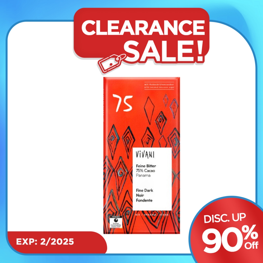 

Vivani Organic Dark 75% Cocoa 80 Gr