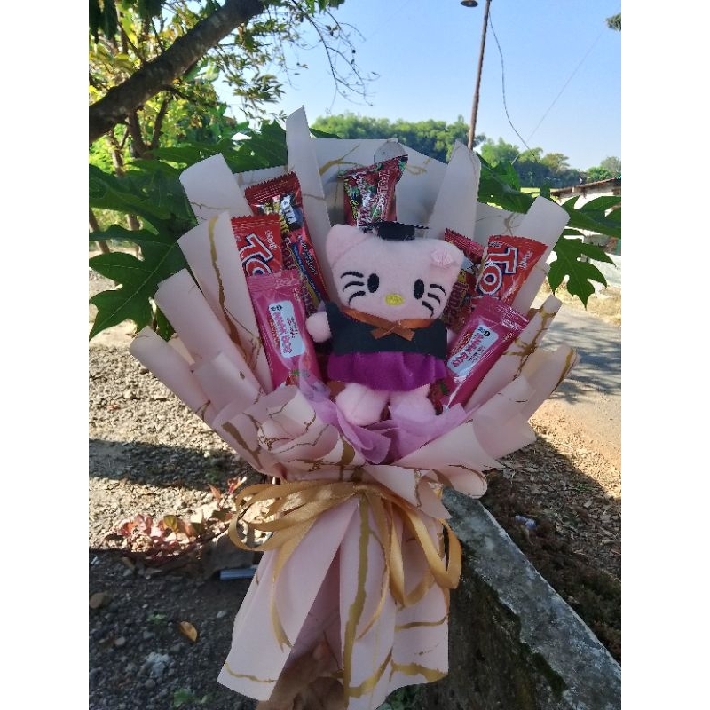 

buket boneka jajan snack murah