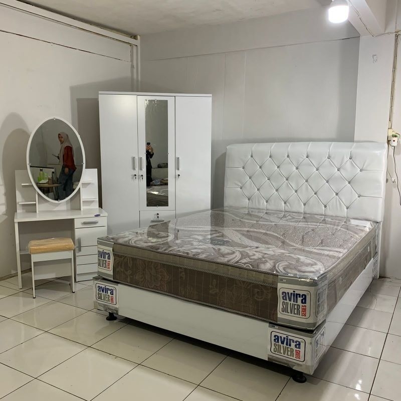 Paket Set Kamar - Paket Lamaran Paket Seserahan Paket Kamar Murah Divan Kasur Springbed Lemari Meja 