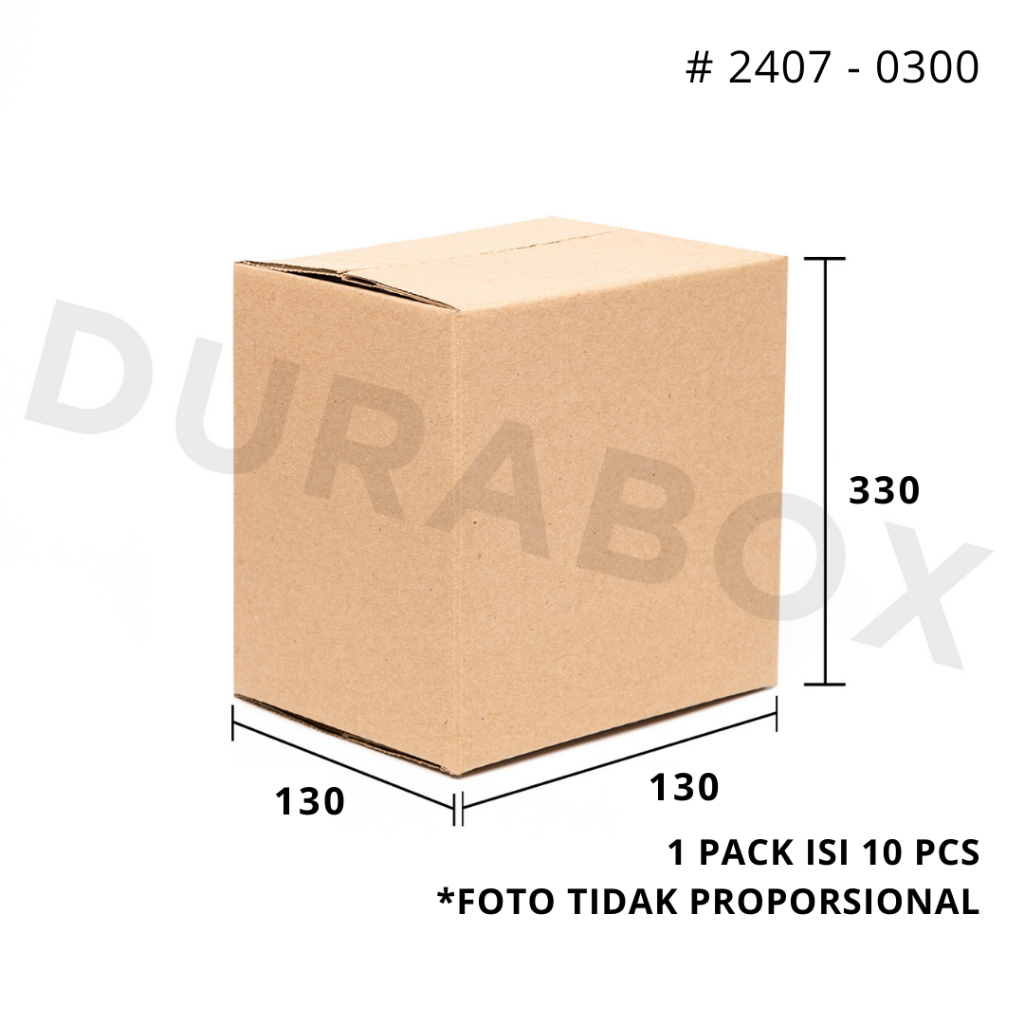 

13 x 13 x 33 cm A1 | KARDUS / KARTON BOX CORRUGATED - KEMASAN / PACKAGING / PACKING MAKANAN | #2407-0300